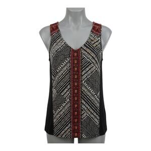 Sanctuary Anthropologie Boho Embroidered Geometric Modal Sleeveless Tank Top S